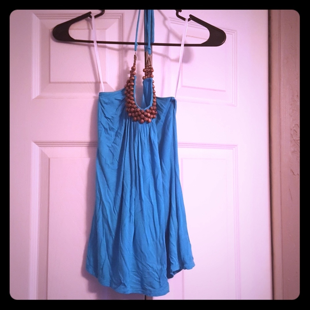Beaded Halter Top