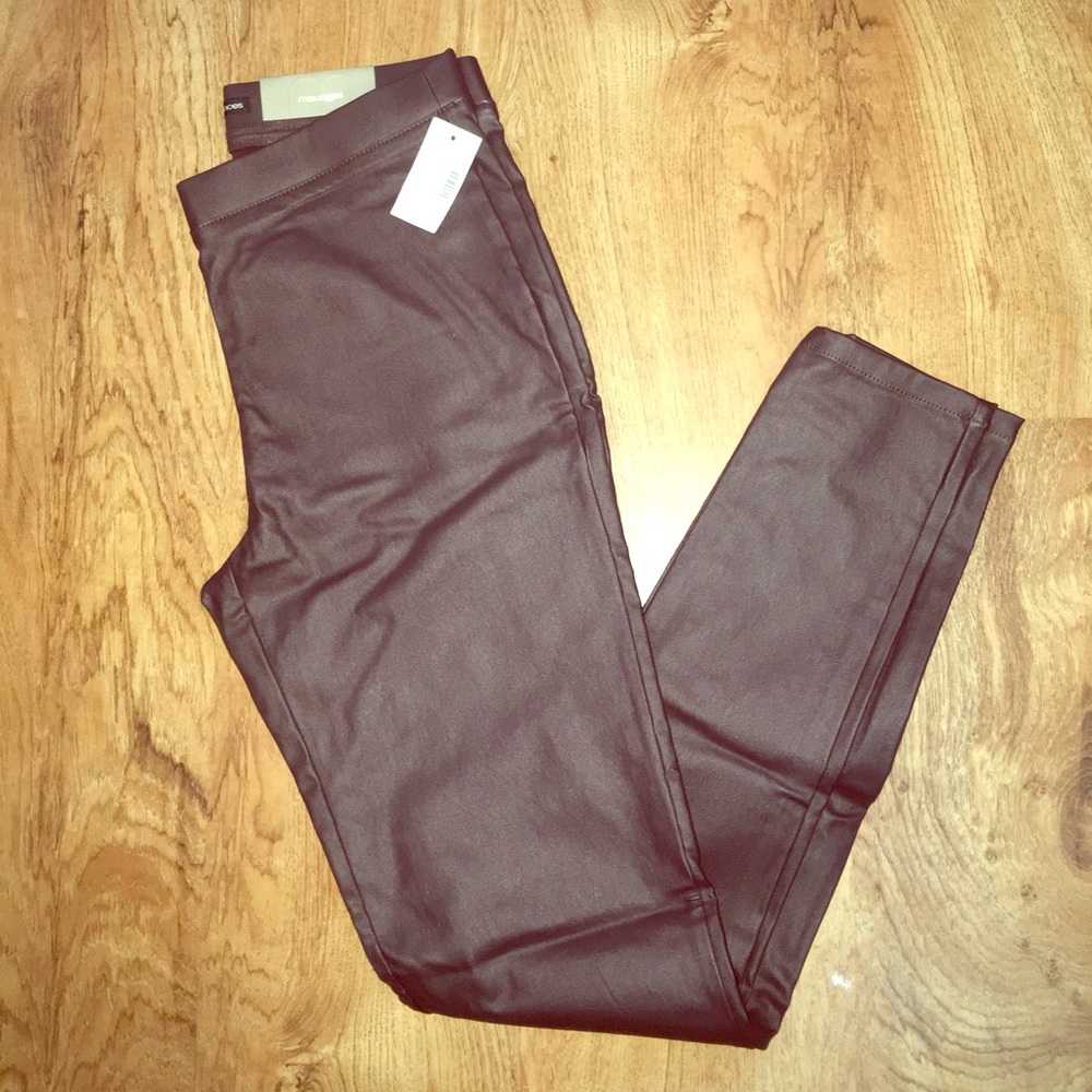 Faux leather skinny pant