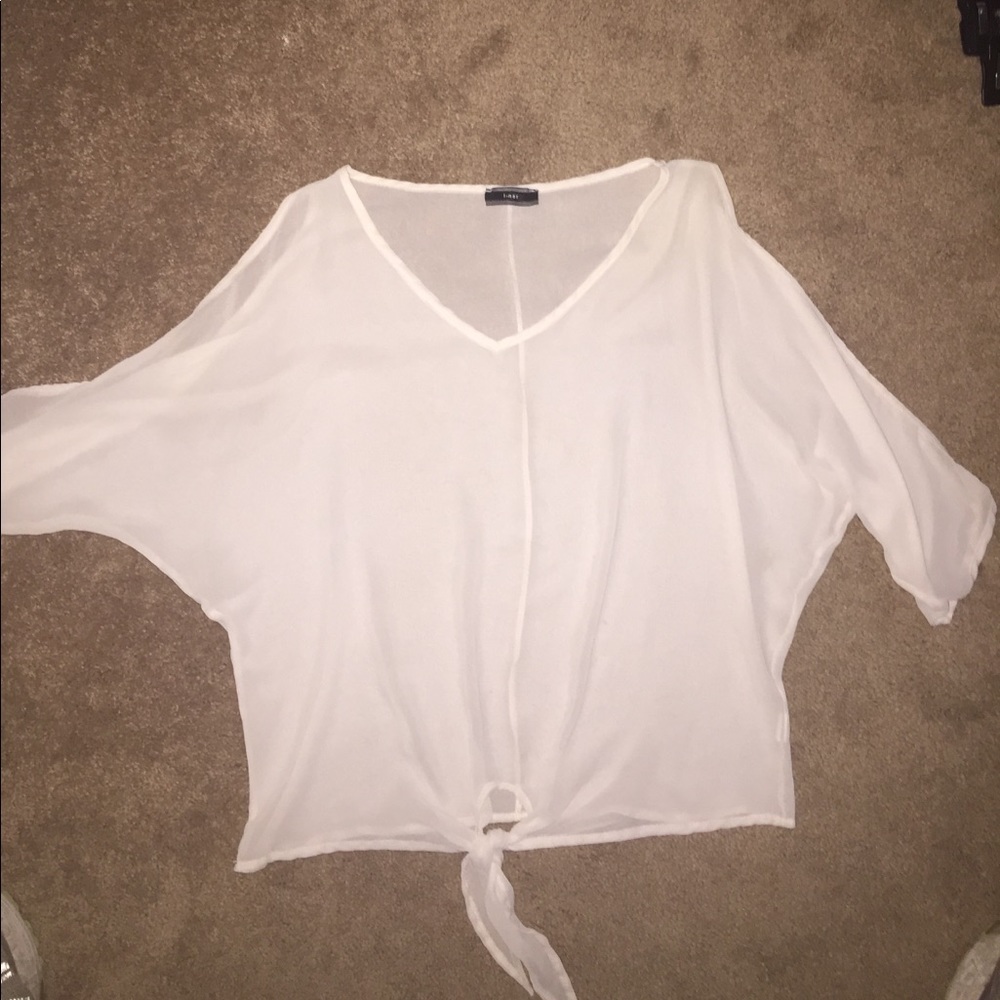 Sheer Ivory Top Size M