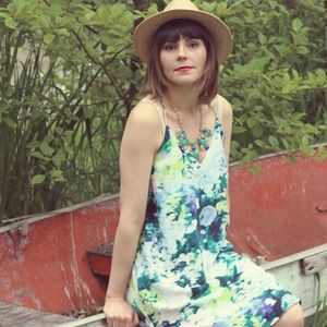 Cynthia Rowley Watercolor Print Dress sz 6