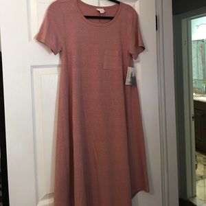 LULAROE XS dusty rose carly. New with tags
