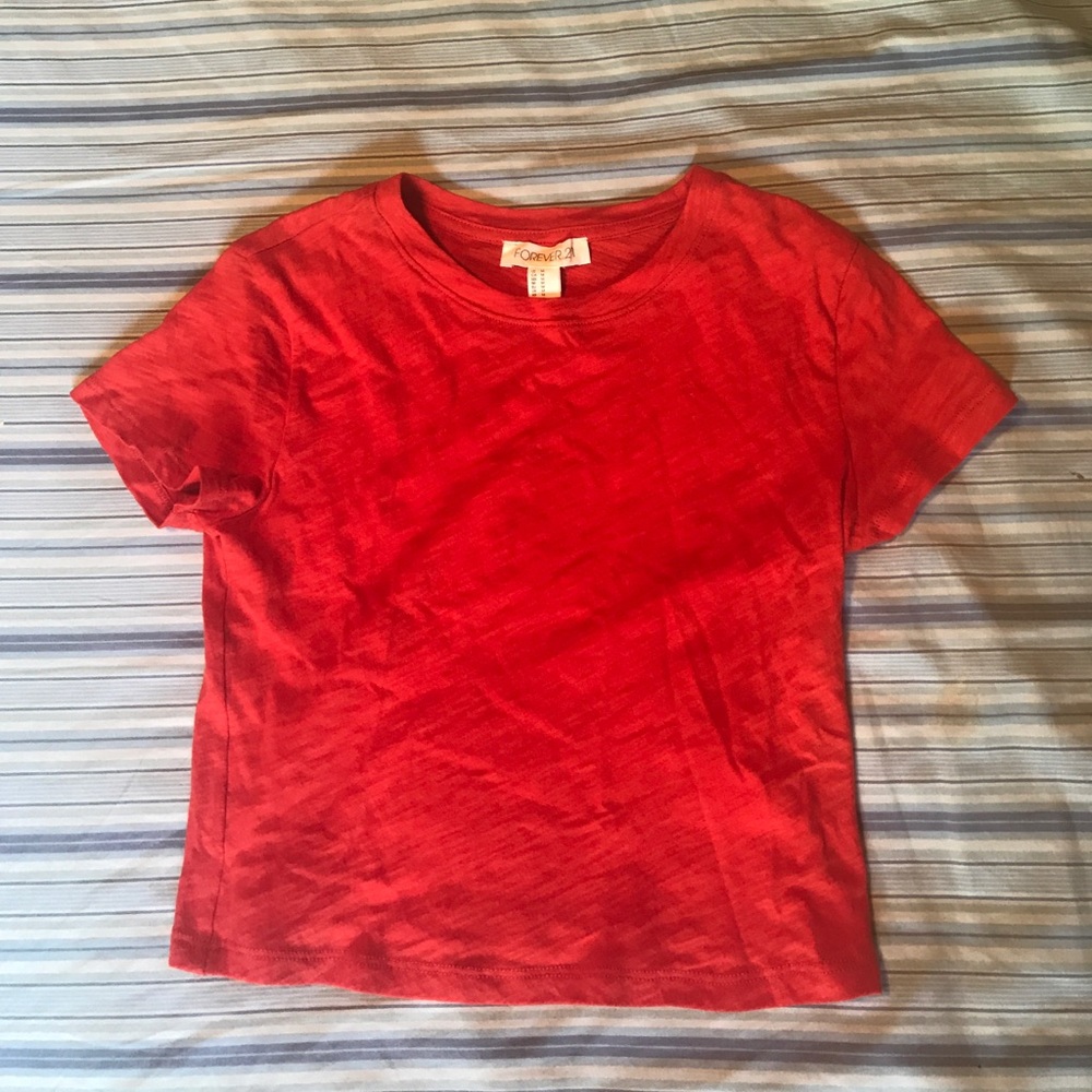 Forever 21 Red Crop Top