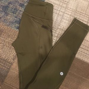Military Green Lulu Lemon Leggings