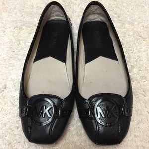 MICHAEL KORS FULTON BLK LEATHER MOCCASIN