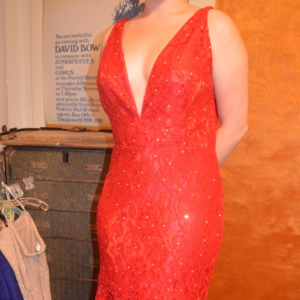 Astonishing red gown