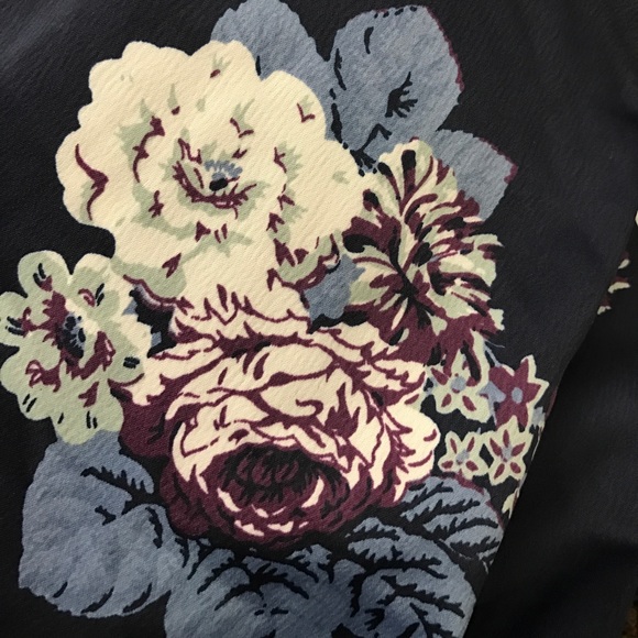 Navy Floral Slip Dress - Picture 4 of 4