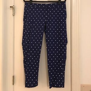 J. Crew Polka Dot Cropped Pants