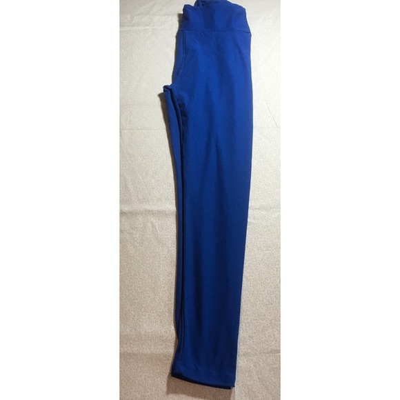 LuLaRoe Pants & Jumpsuits Solid Blue Lularoe Leggings One Size Poshmark