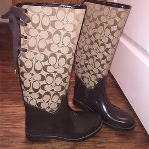 Coach rain boots!