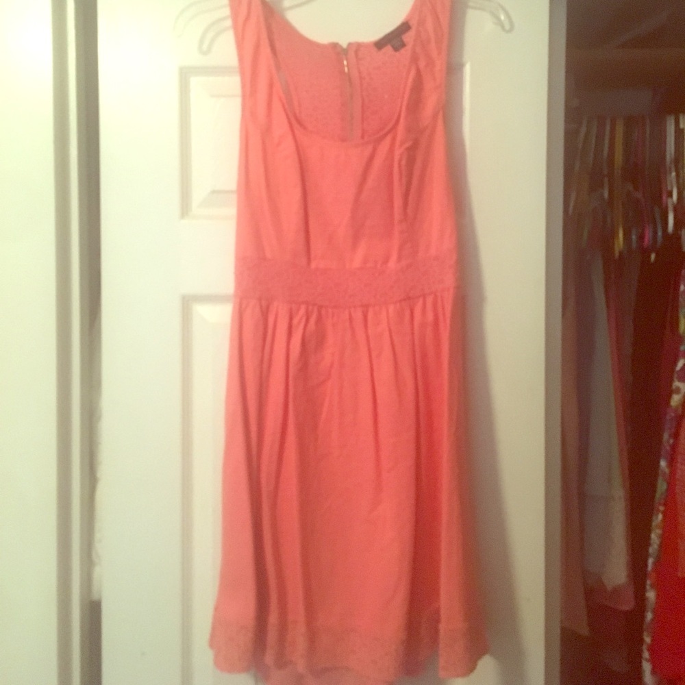 Pink dress with lace back