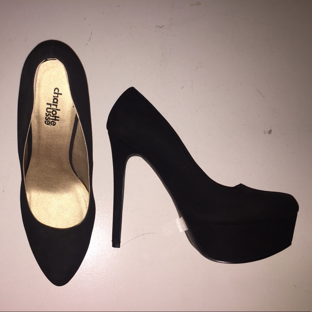 Black high heels