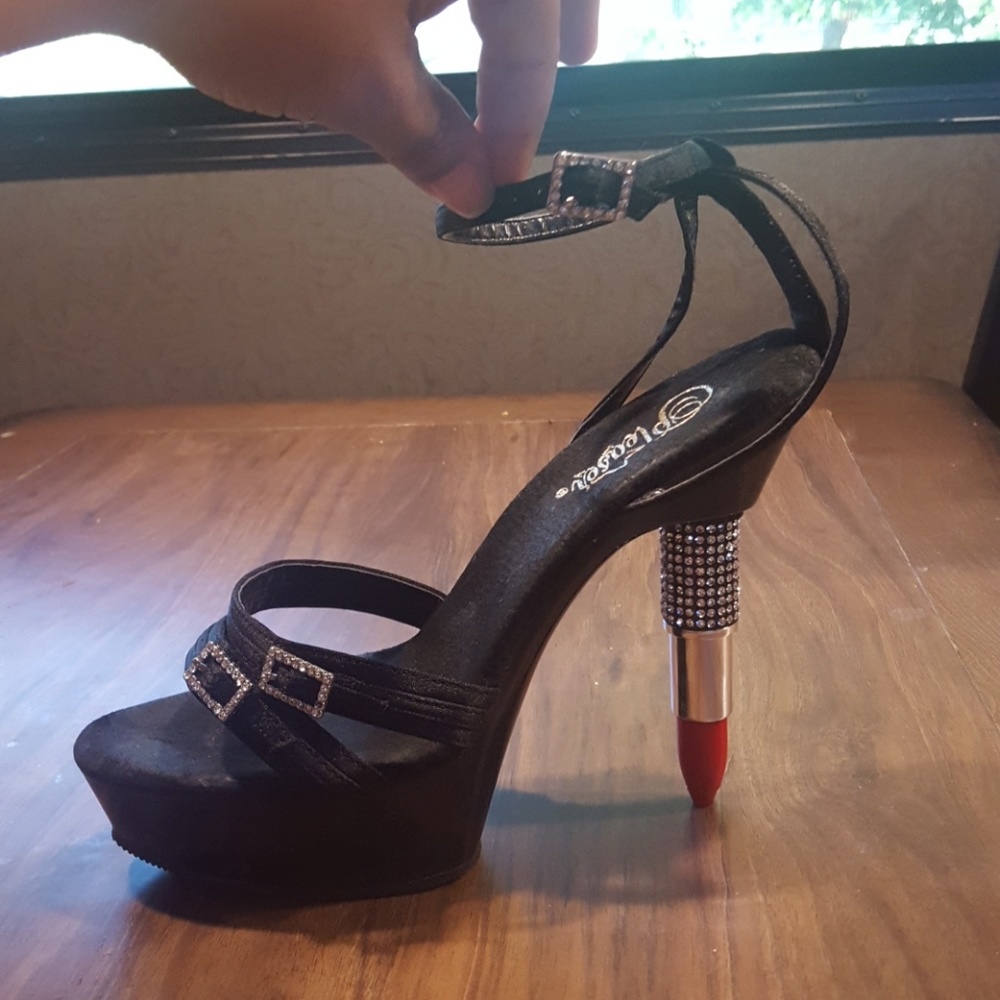 Pleaser lipstick heels