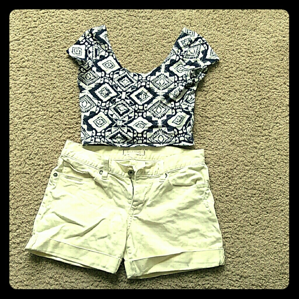 Shorts and crop top