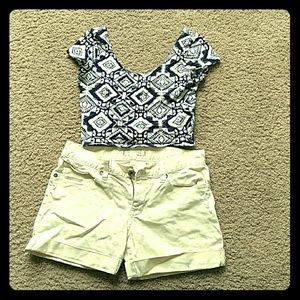 Shorts and crop top