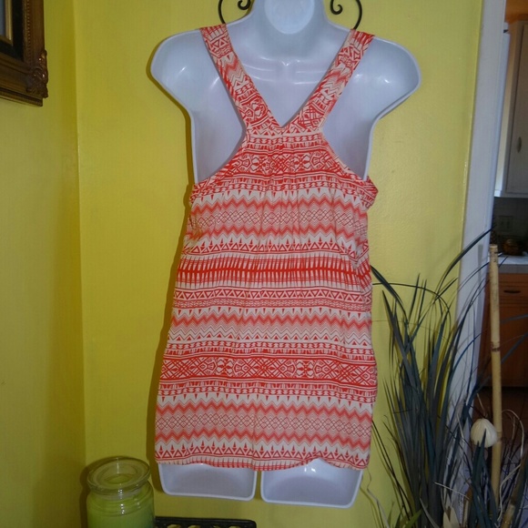 Pink Rose Tribal Orange Top - Picture 4 of 6