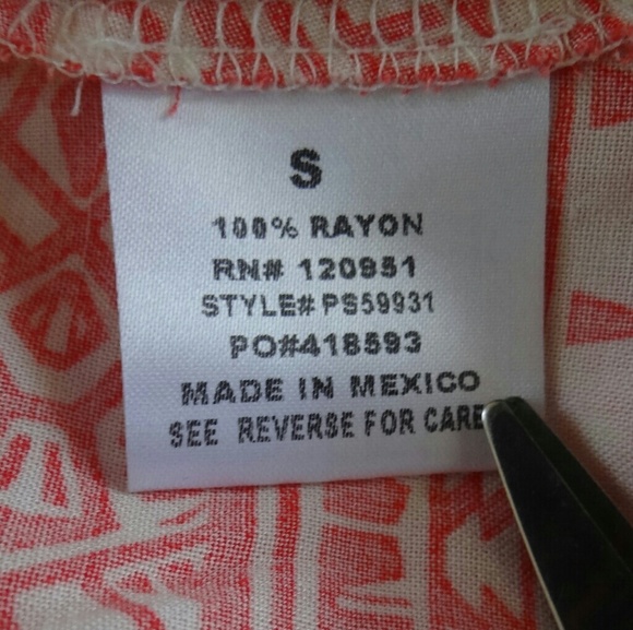 Pink Rose Tribal Orange Top - Picture 6 of 6