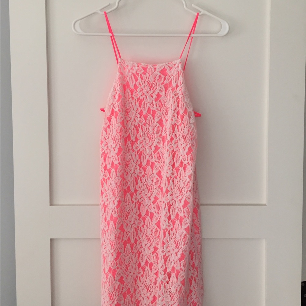 Urban outfitters Pink lace dress