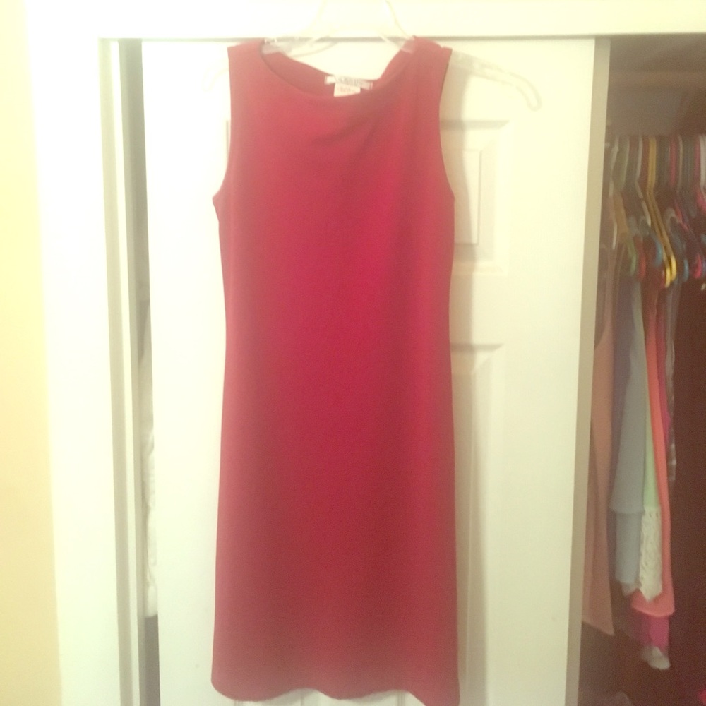 Burgundy dress