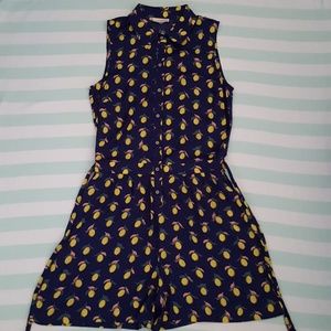MAISON JULES lemon print romper