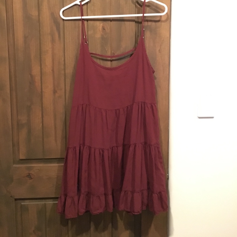 Brandy Melville Maroon Jada Dress