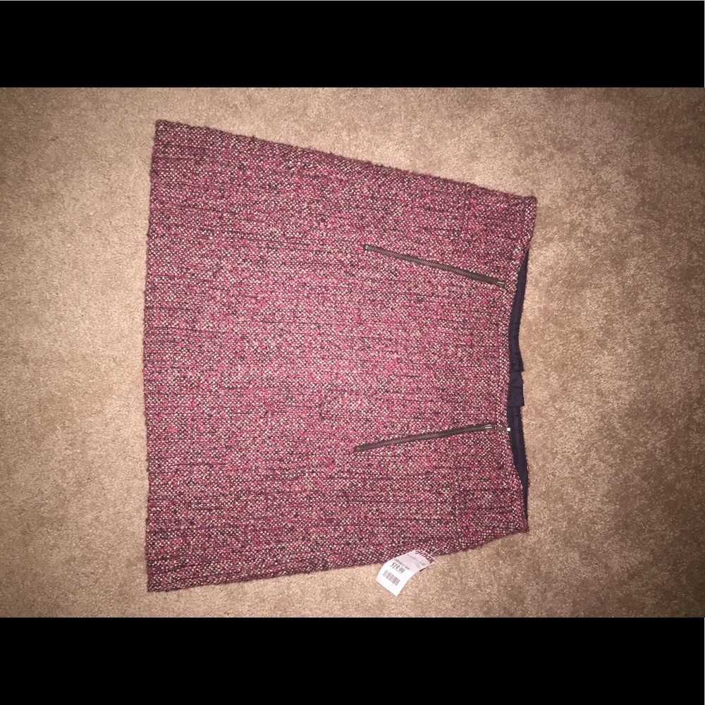 Willi Smith Multi Color Wool Skirt