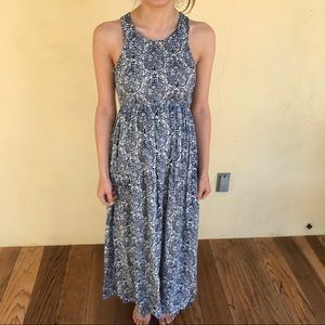 Blue & White Maxi