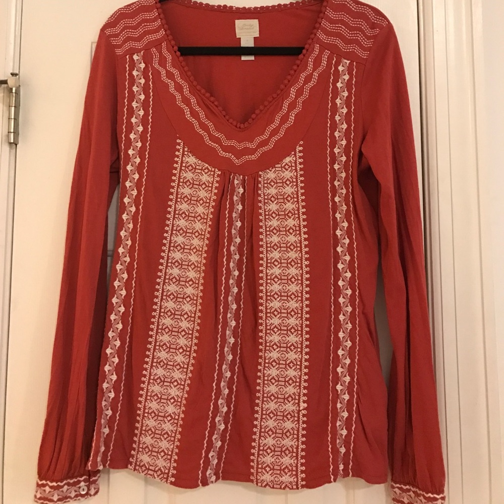 Lucky Brand Long-sleeve Boho Top