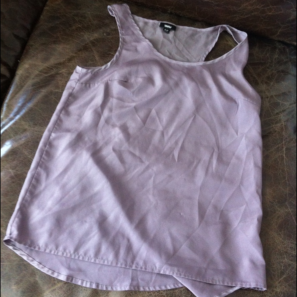 Dark grey/lavender Tank Top