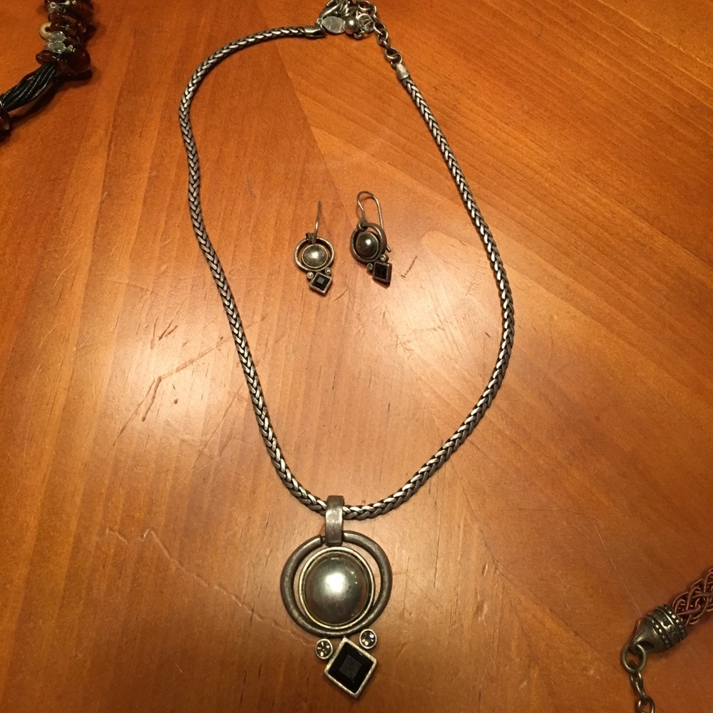 Vintage necklace with matching earrings
