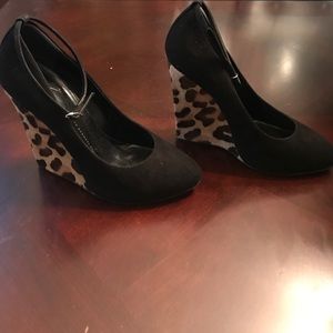 Giuseppe Zanotti Black Suede/Pony Leopards