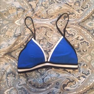 Forever 21 Blue, White and Black bikini top