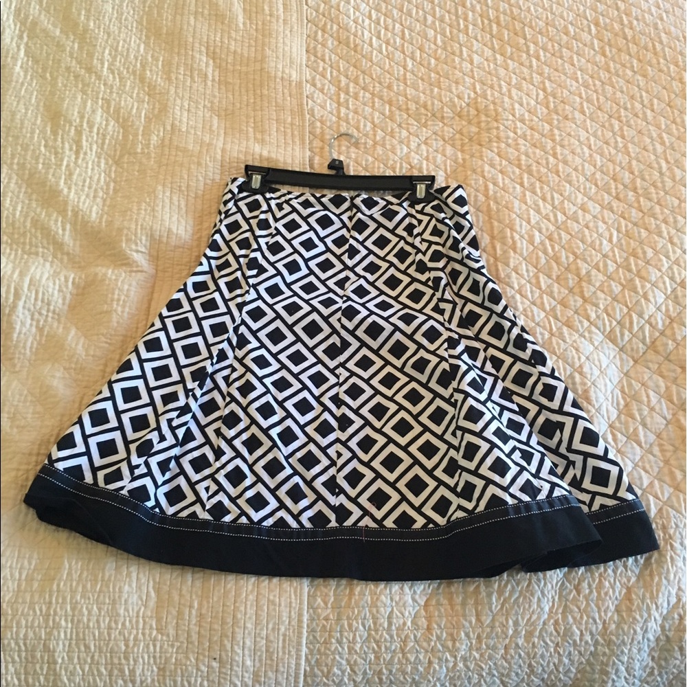 White black skirt