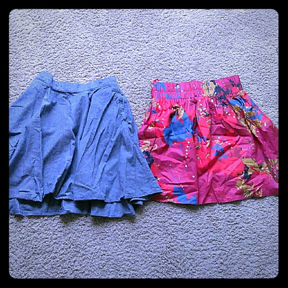 Two mini skirts