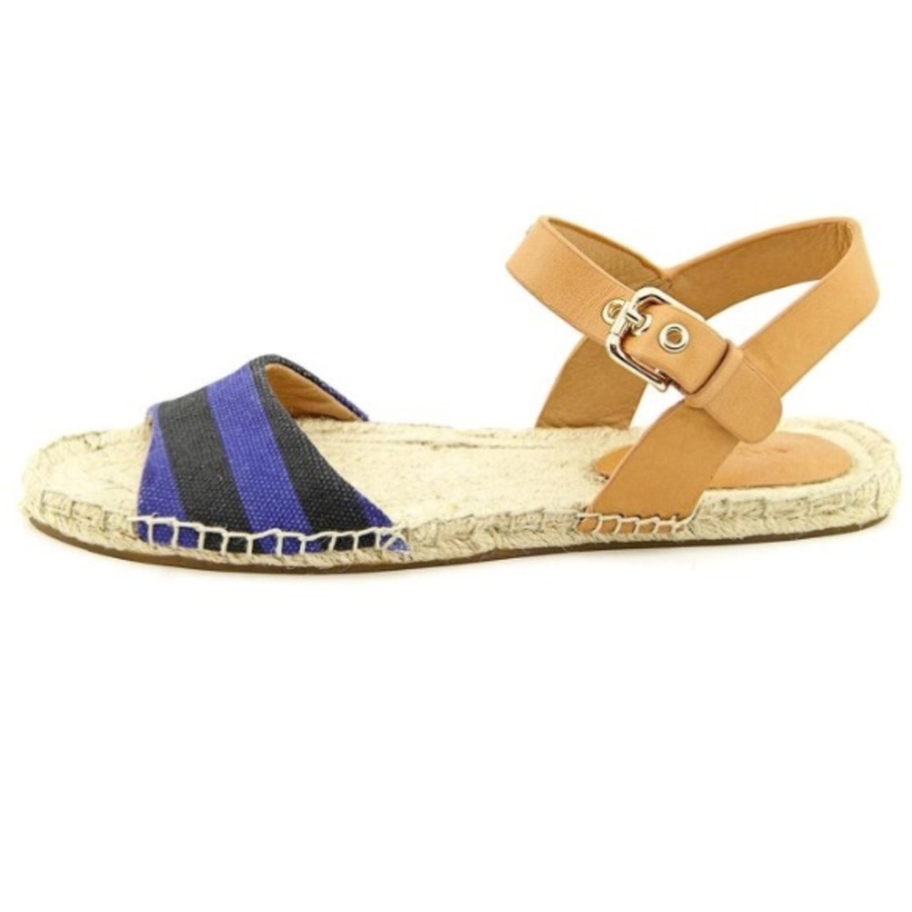 COACH REENA BLEEKER STRIPE ESPADRILLE SANDALS