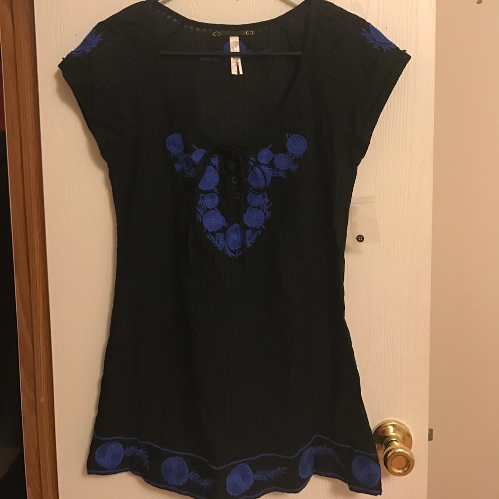 Free People embroidered blouse