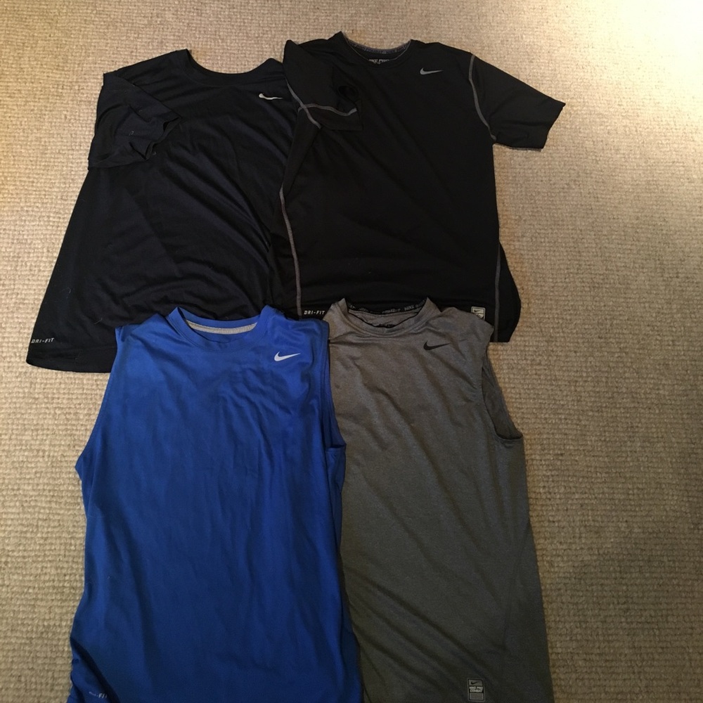 Nike DRI-Fit workout shirts
