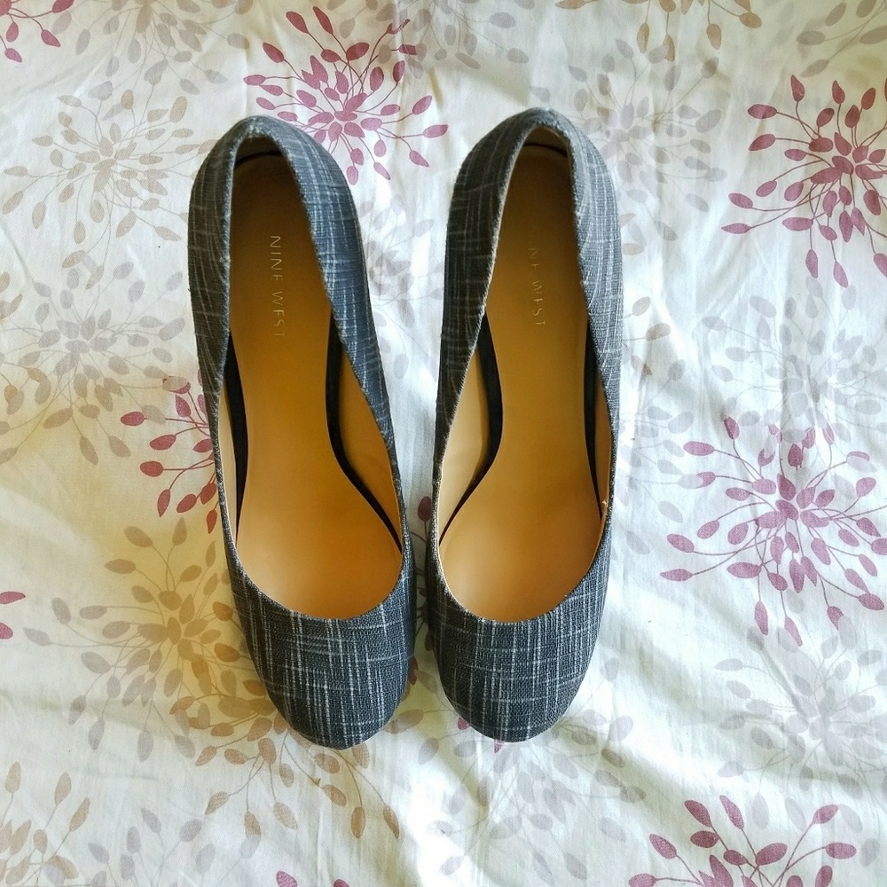 ❗Price Drop❗Nine West Tweed heels