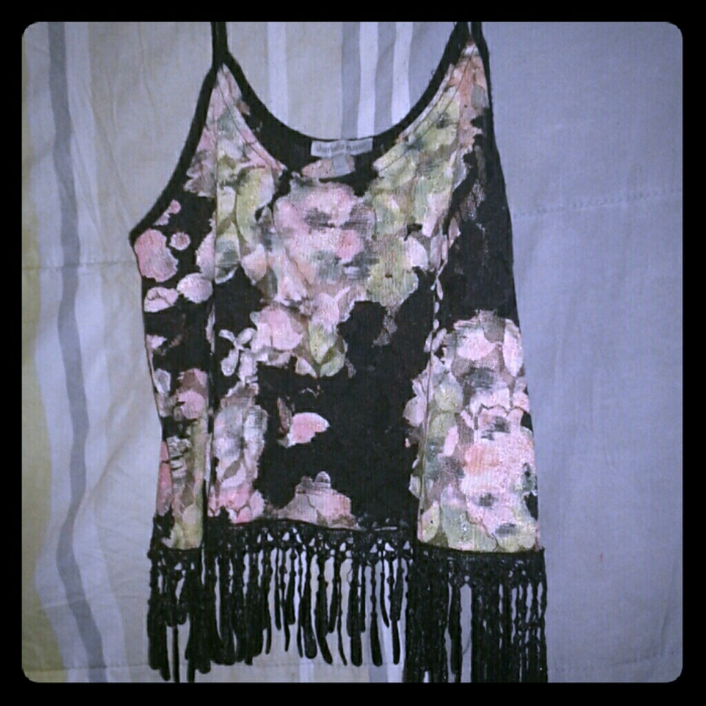 Charlotte Russe floral crop top