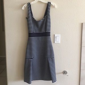 French Connection Navy and White Dress EUC