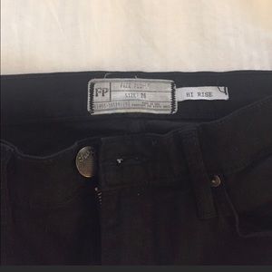 Free People High Rise Roller Skinny Jeans