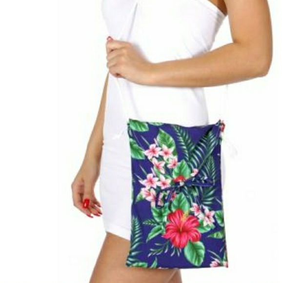 Handbags - Flowers print beach blanket/Wrap/ yoga mat/bag