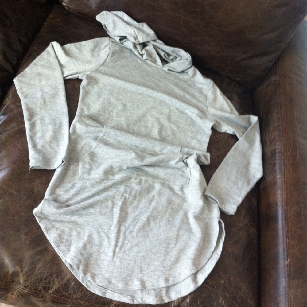 Grey hoodie dress