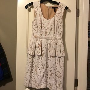 BCBG lace/nude dress