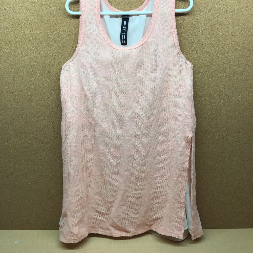 Two-layer pink tank by Design Lab (Lord & Taylor)