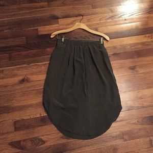 Silk madewell skirt - hunter green & so cute!