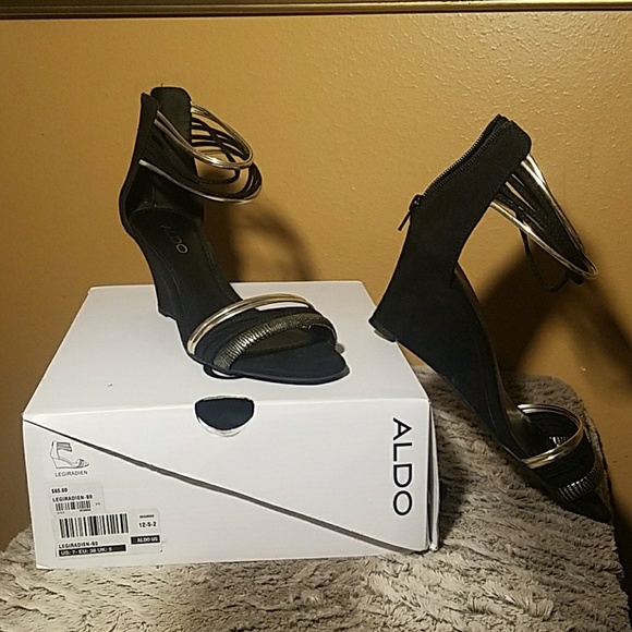 Dressy wedge Aldo sandal - Picture 2 of 3