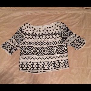 Jeweled textured crop