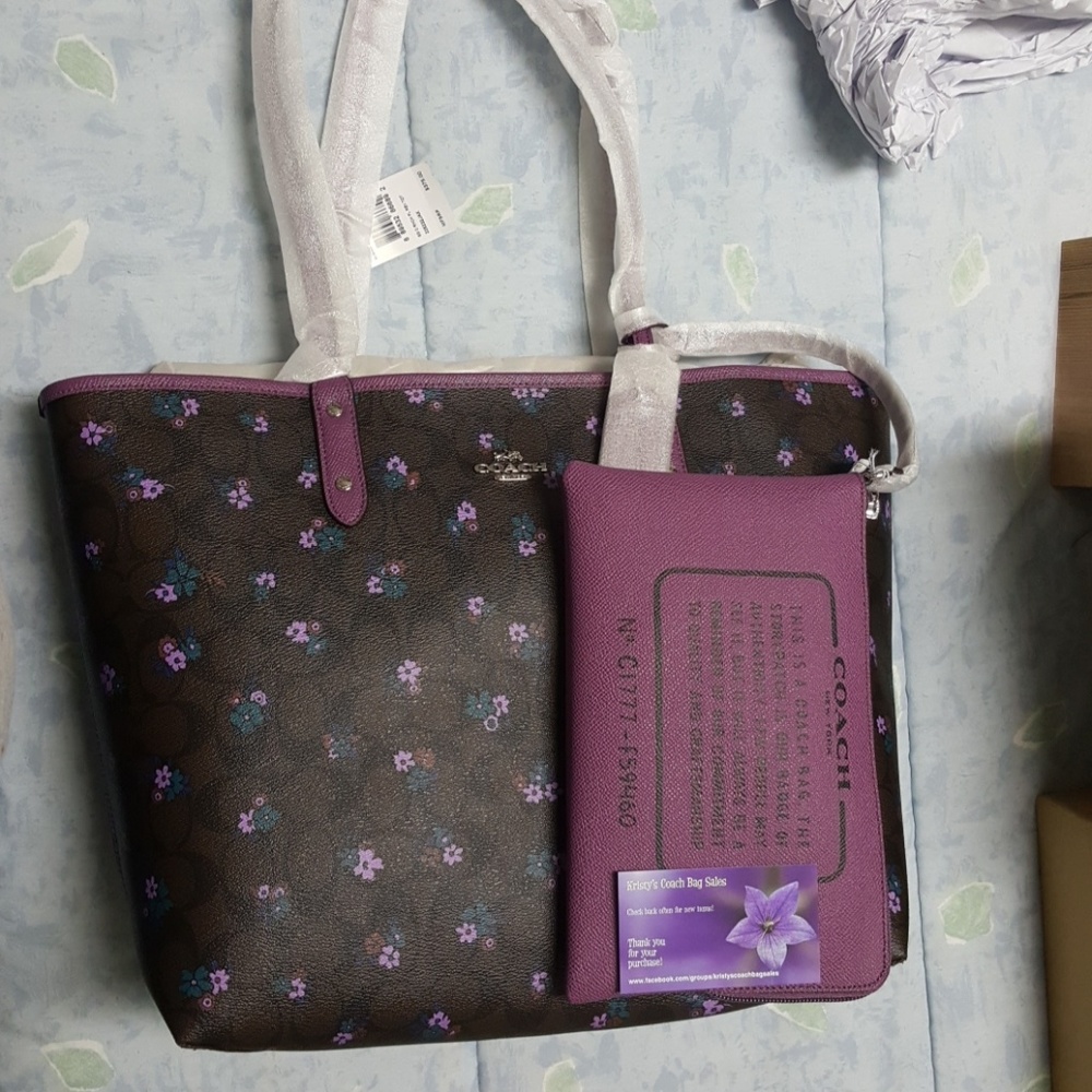 NWT Coach reversible tote