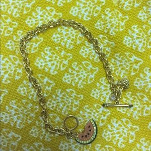 Juicy couture watermelon charm bracelet