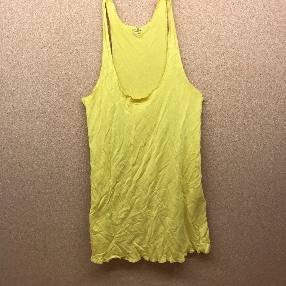 Madewell Yellow Tank top